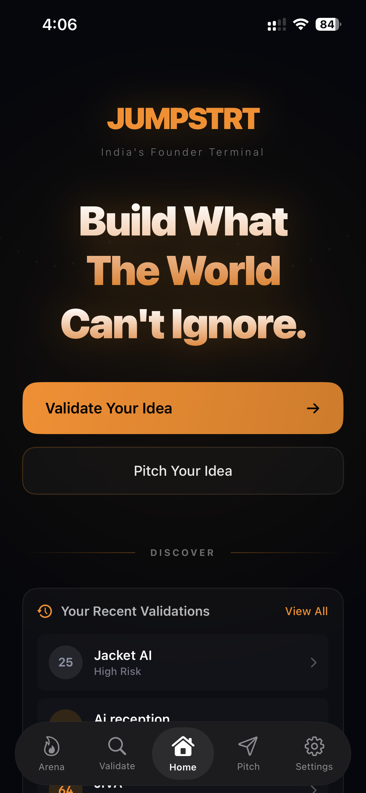 Home Screen