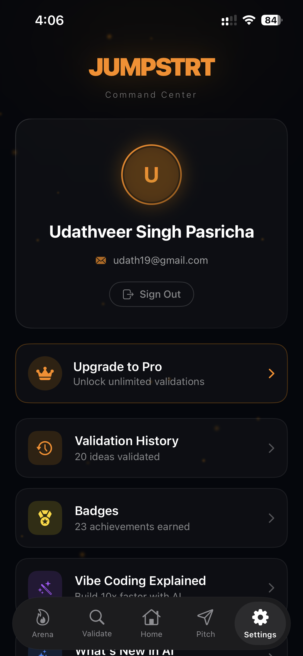 Profile Screen
